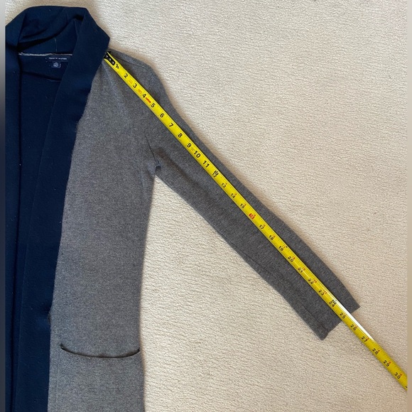 XS Tommy Hilfiger Grey/Navy Cardigan - Picture 2 of 8